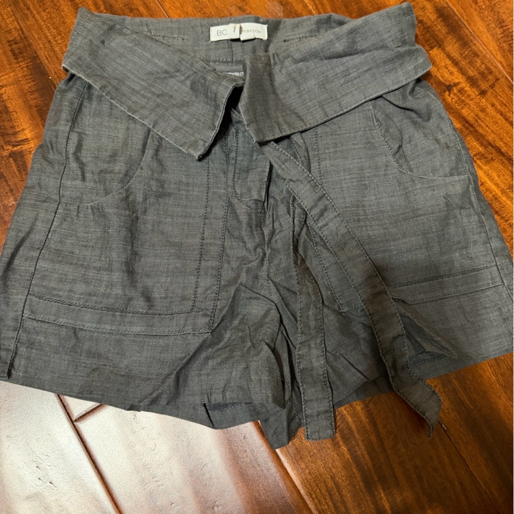 BCBGeneration Charcoal Cargo Shorts